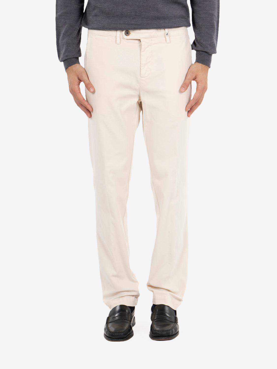 Pantaloni basic off white
