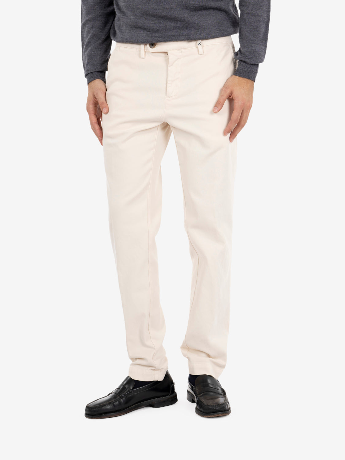 Pantaloni basic off white