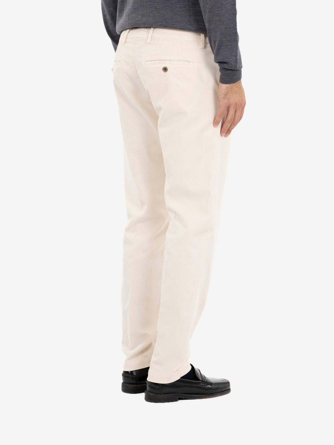 Pantaloni basic off white