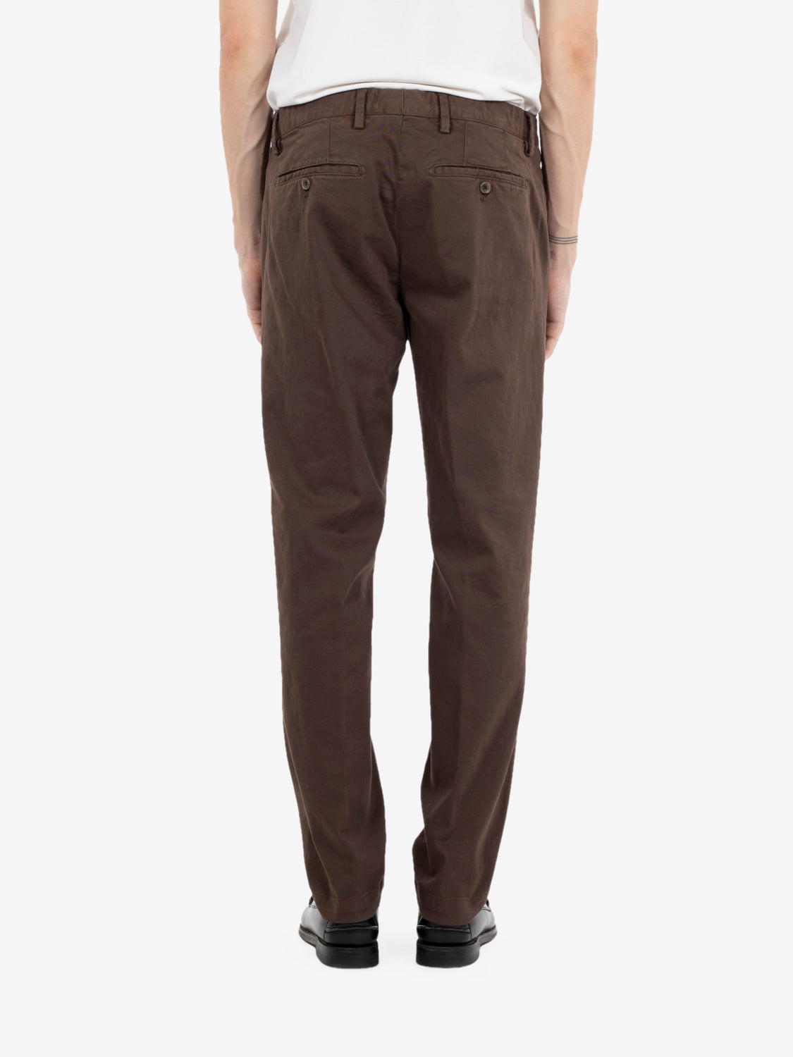 BASIC DARK BROWN LONG TROUSERS 26WM29L05_82