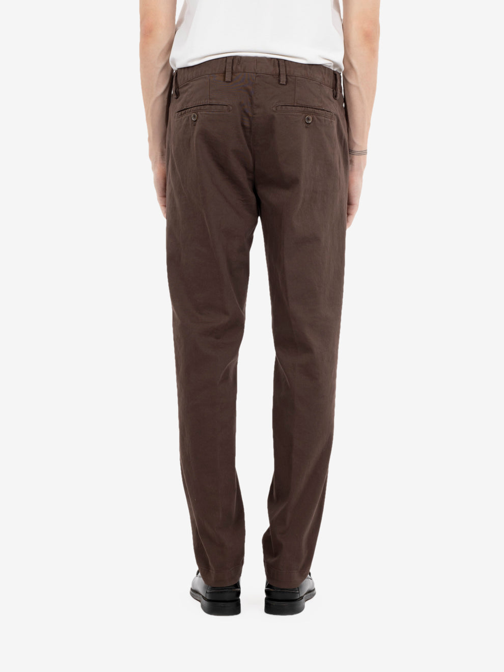 BASIC DARK BROWN LONG TROUSERS 26WM29L05_82