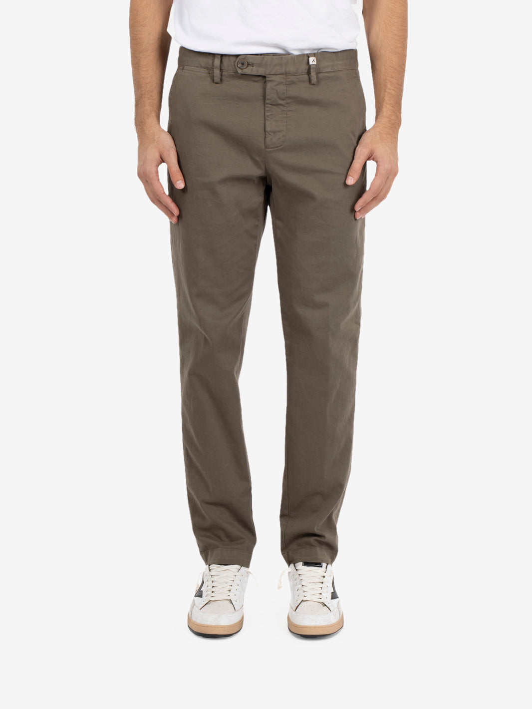 Pantaloni basic verde militare