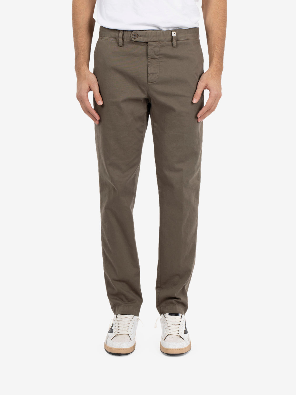 Pantaloni basic verde militare