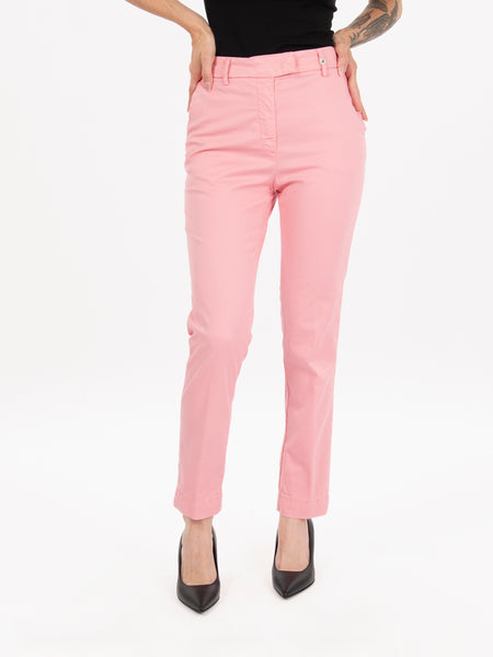Pantaloni chino rosa