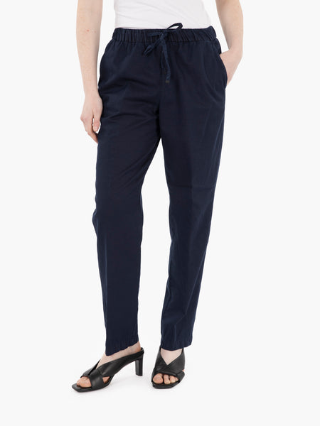 Pantaloni con coulisse blu