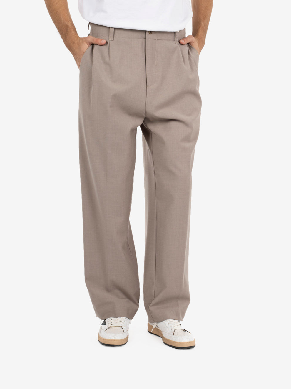 LONG TROUSERS DOUBLE PLEATS SAND 26WM24L106_20