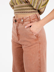 MYTHS - Pantaloni cropped tegola