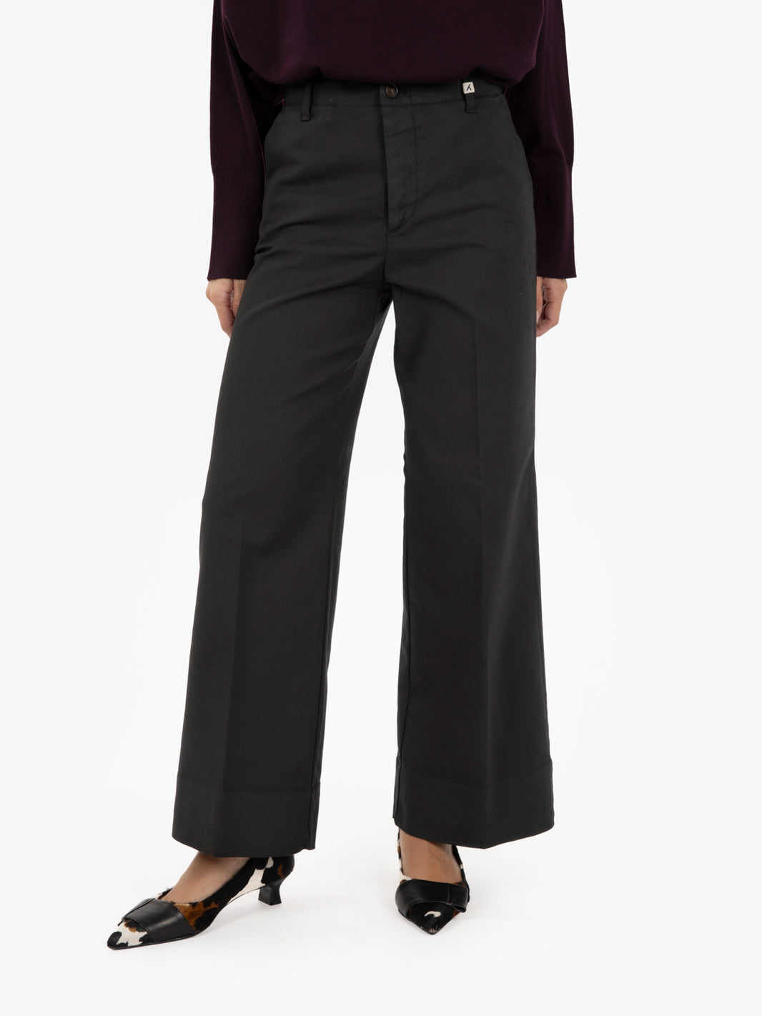 Pantaloni culotte nero