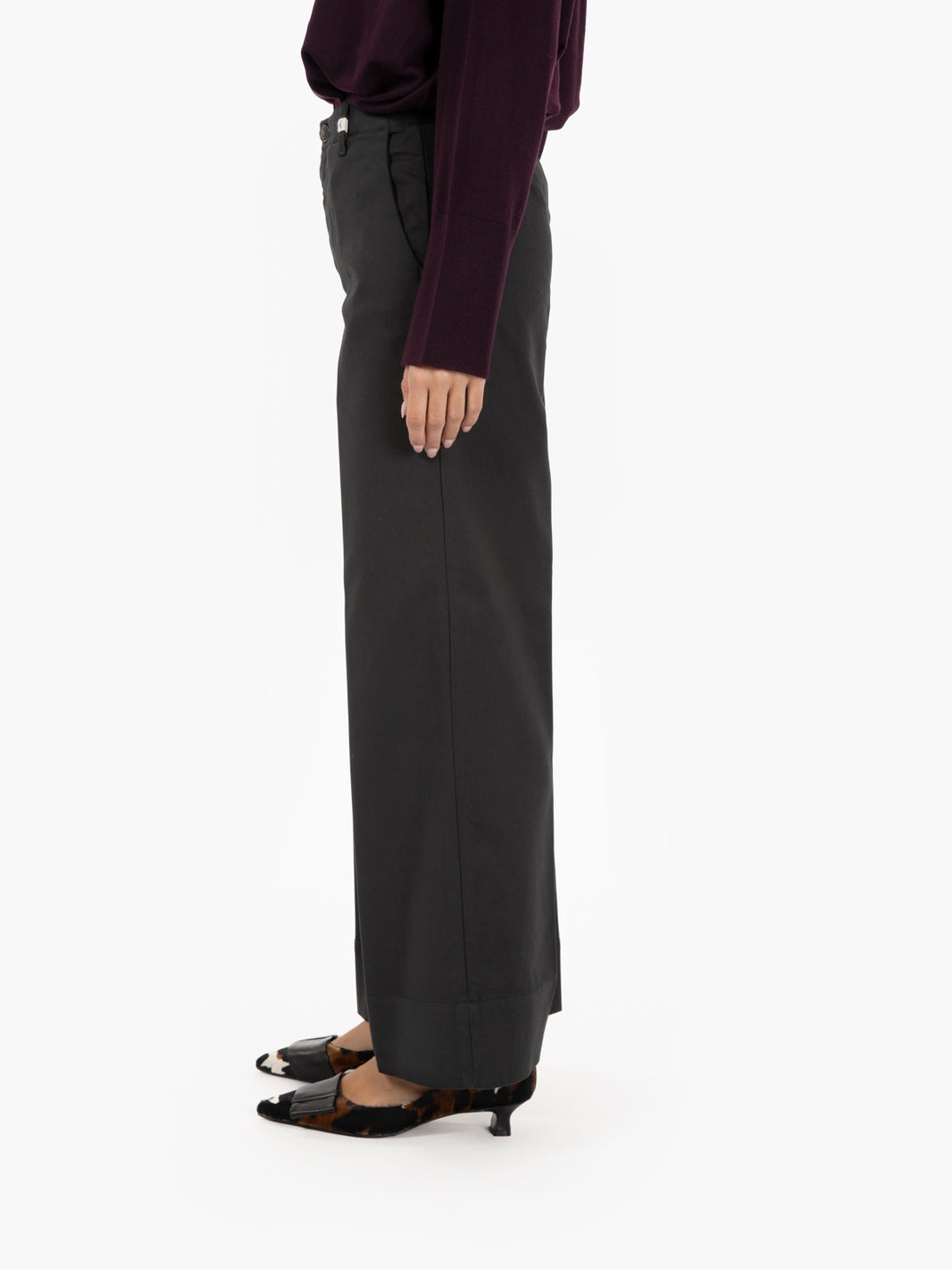 Pantaloni culotte nero