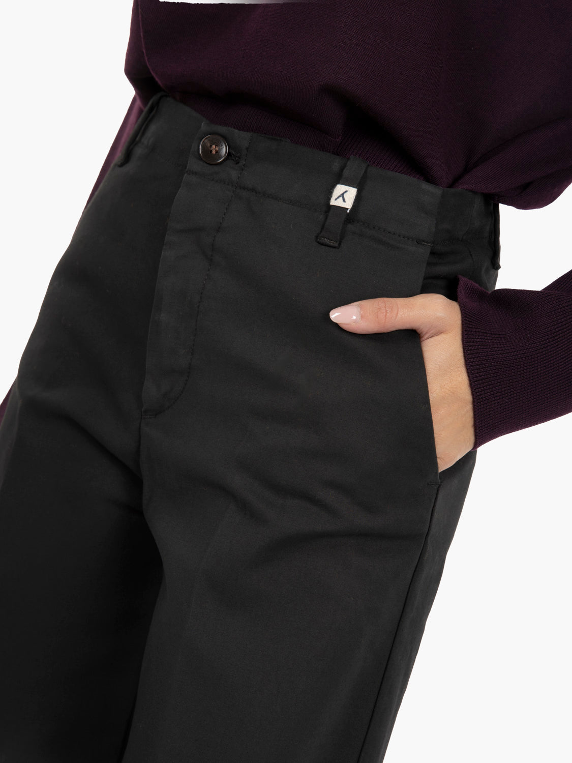 Pantaloni culotte nero