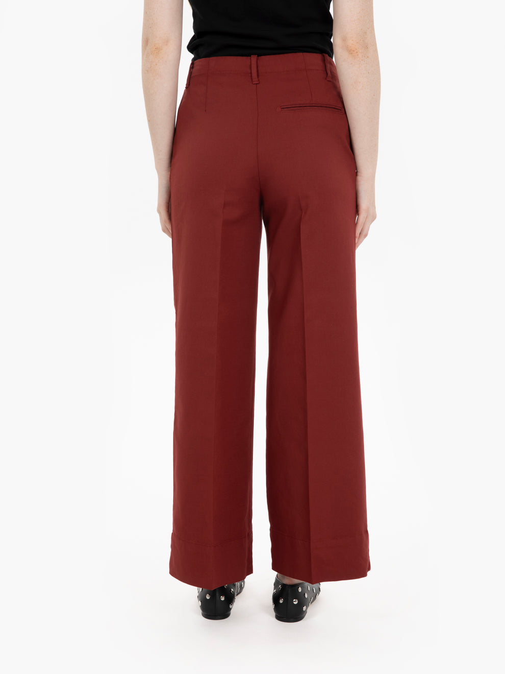 Pantaloni culotte vinaccia