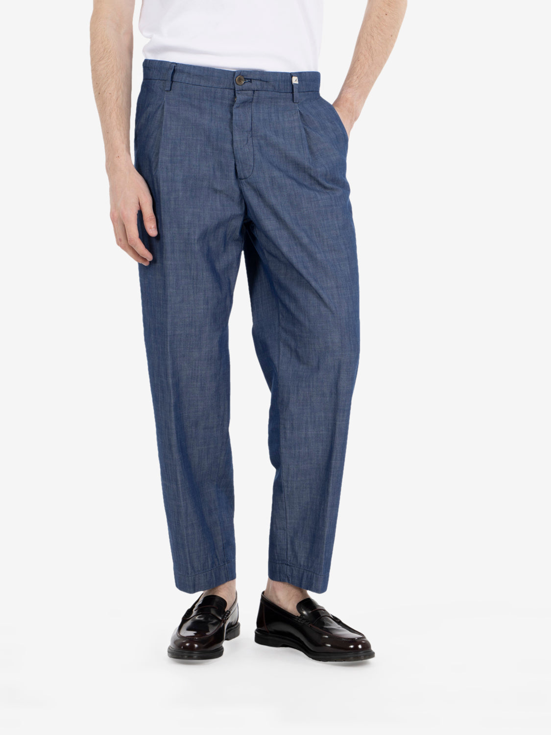 Pantaloni denim Ade-P blu navy