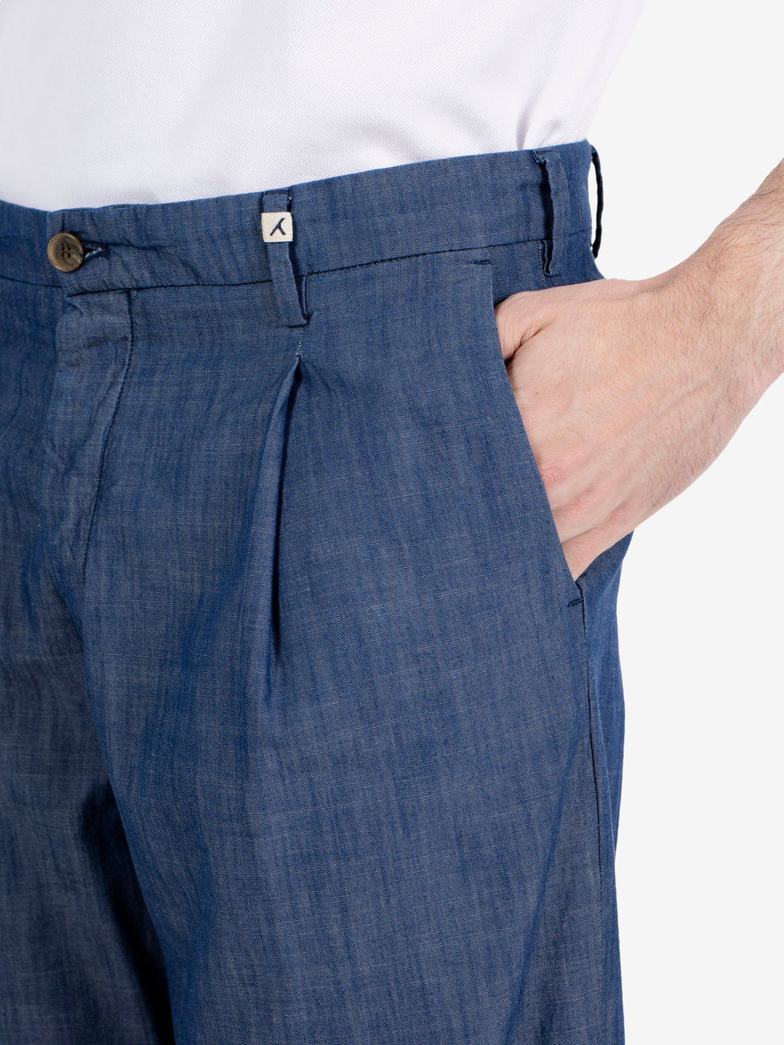 Pantaloni denim Ade-P blu navy