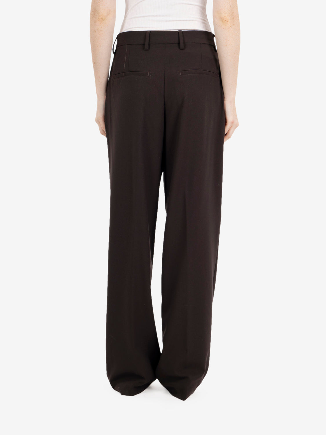 Pantaloni doppia pinces moro