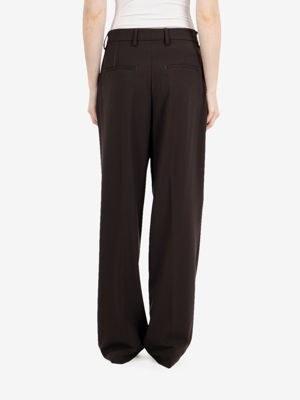 Pantaloni doppia pinces moro