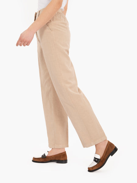 Pantaloni dritti beige