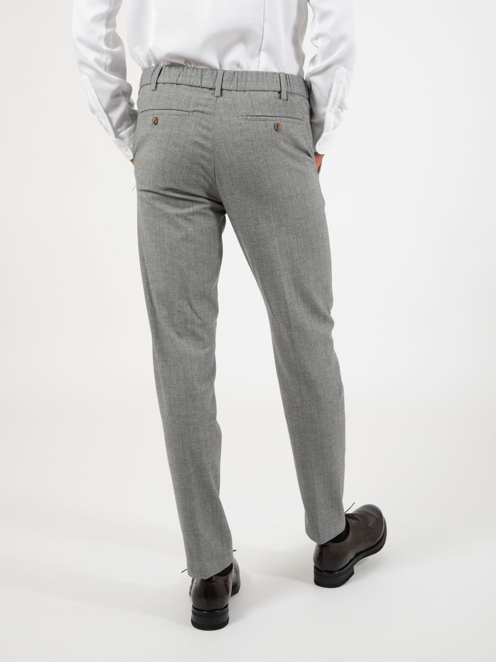 Pantaloni fantasia spinato grigio