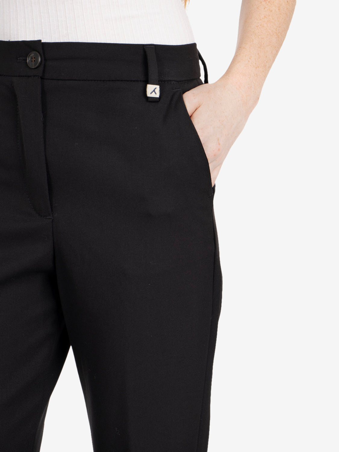 Black flare pants