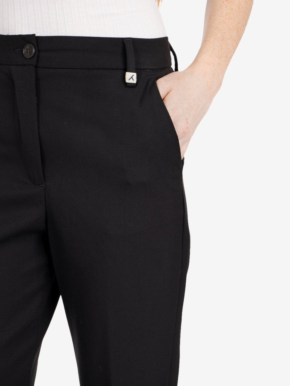 Black flare pants