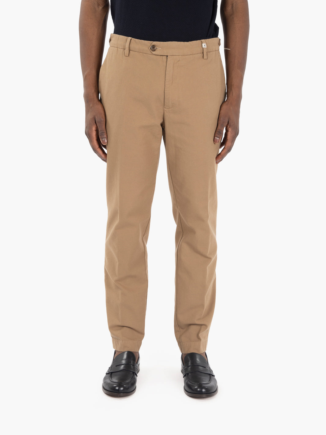 Pantaloni in cotone beige