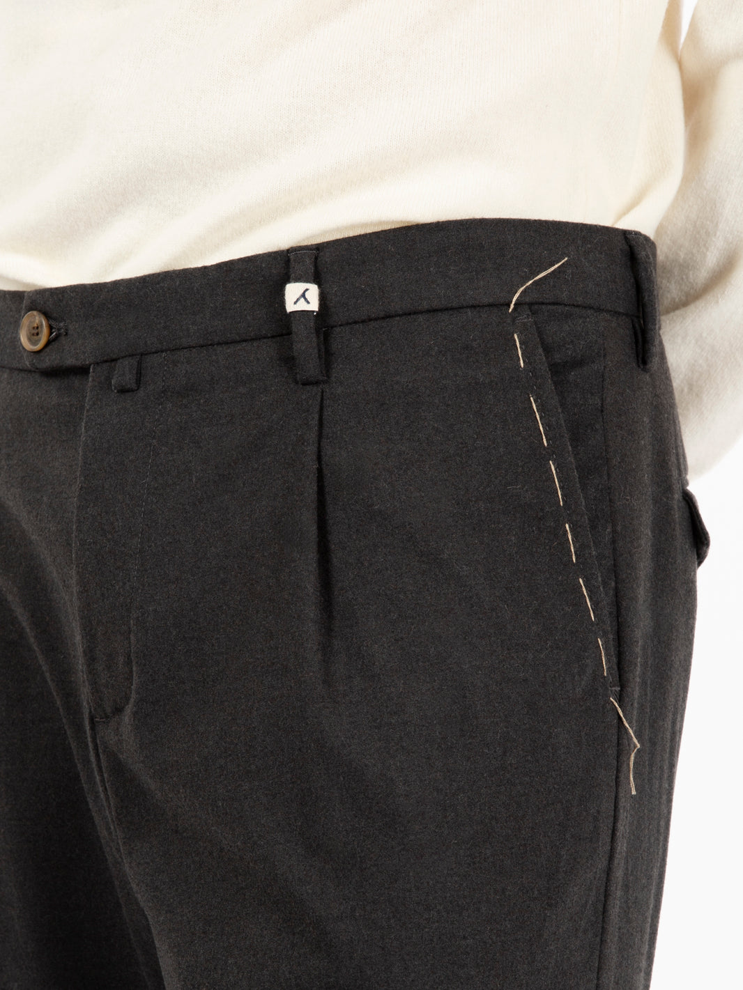 Pantaloni in poliviscosa grigi