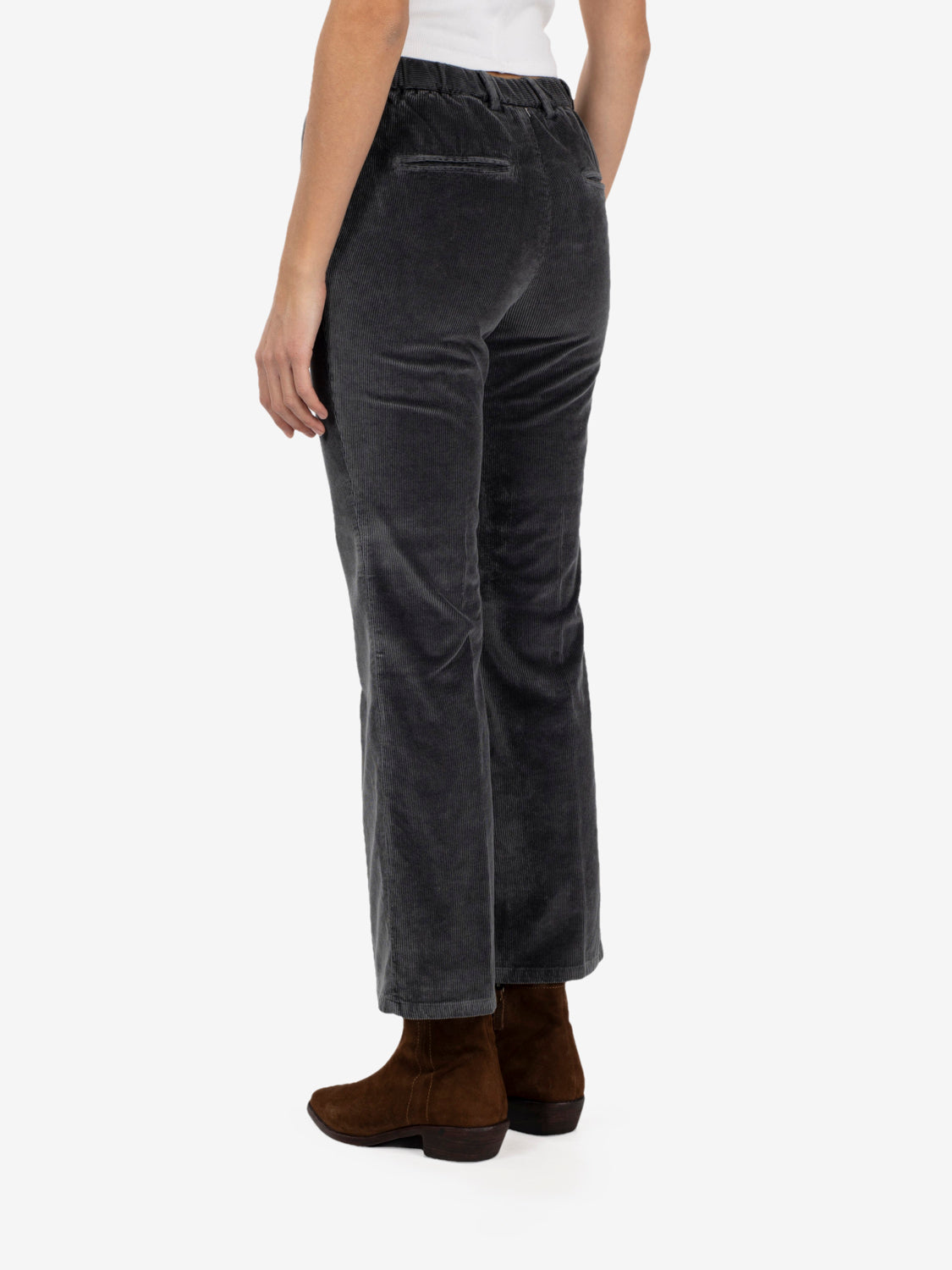 Grey corduroy trousers
