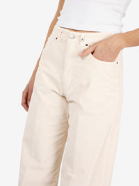 Off-white corduroy trousers