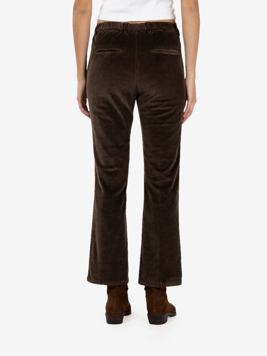 Dark brown corduroy trousers