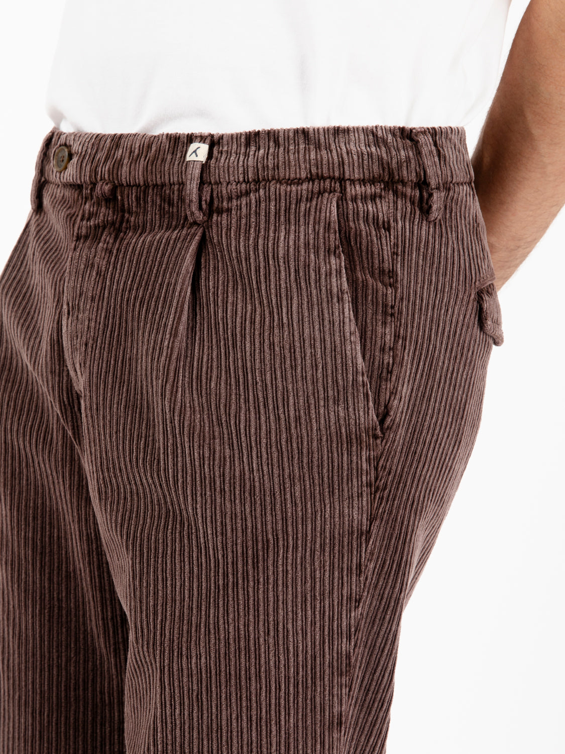 Pantaloni in velluto a coste Zeus marrone