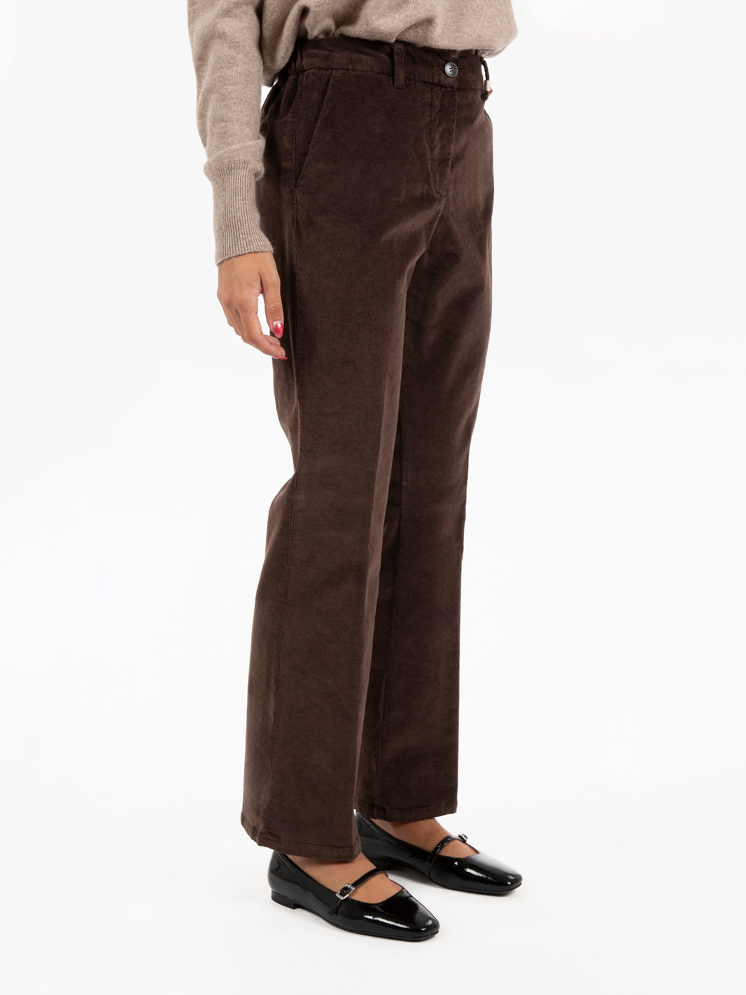 Pantaloni in velluto moro