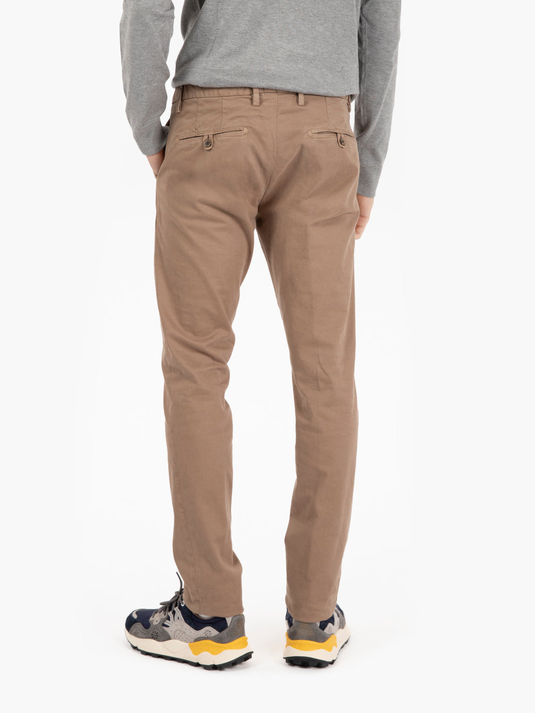 Pantaloni lunghi gabardina beige