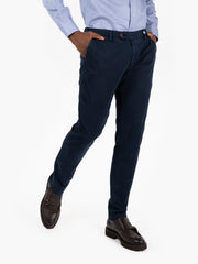 MYTHS - Pantaloni lunghi gabardina blu