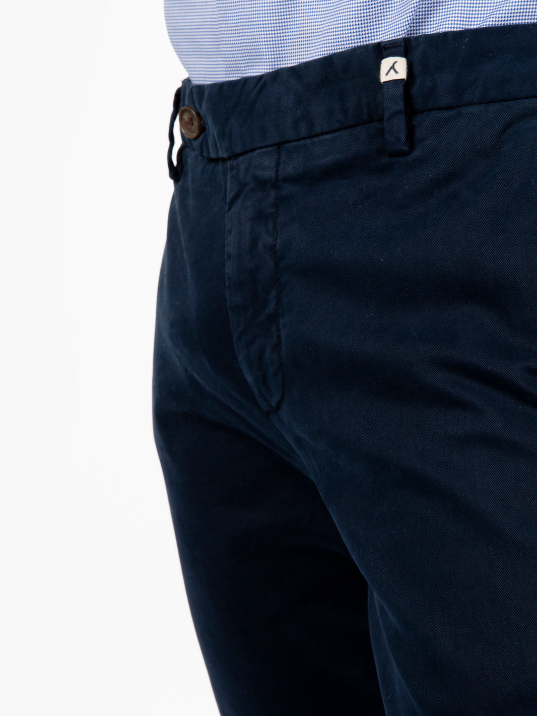 Pantaloni lunghi gabardina blu