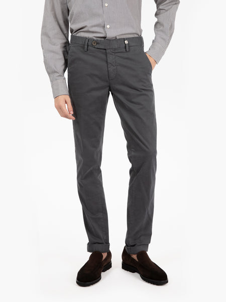 Pantaloni lunghi gabardina grigio