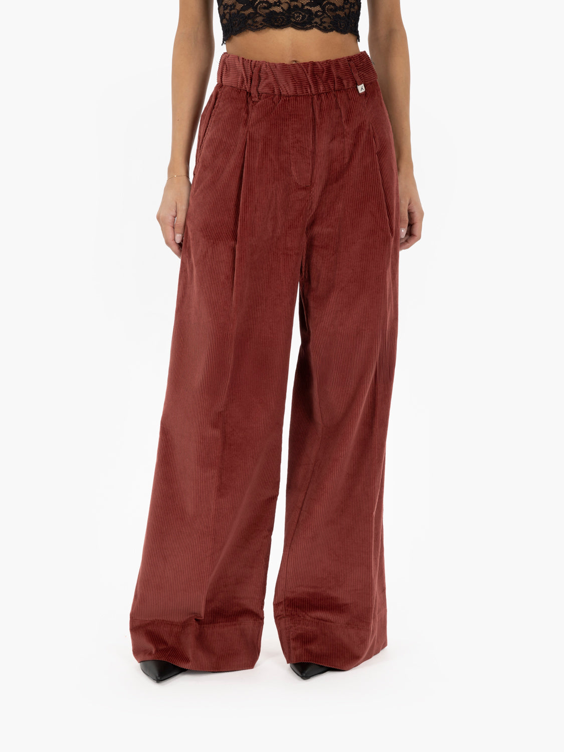 Brick Corduroy Palazzo Pants