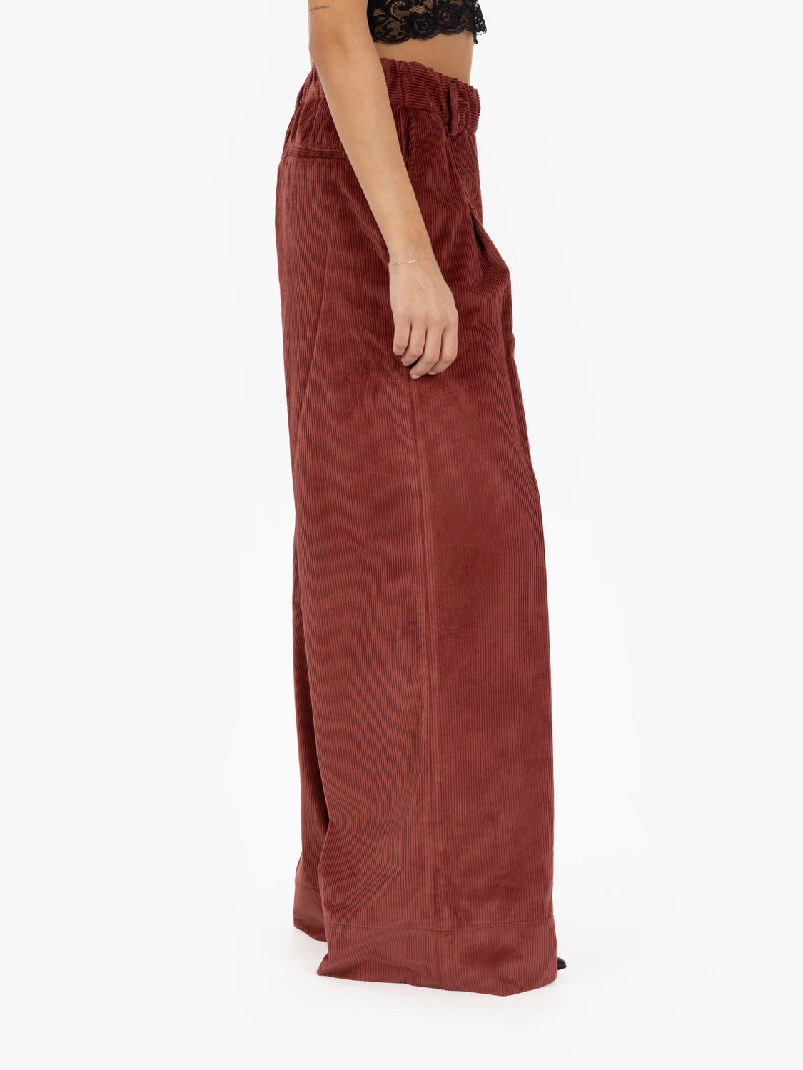 Brick Corduroy Palazzo Pants