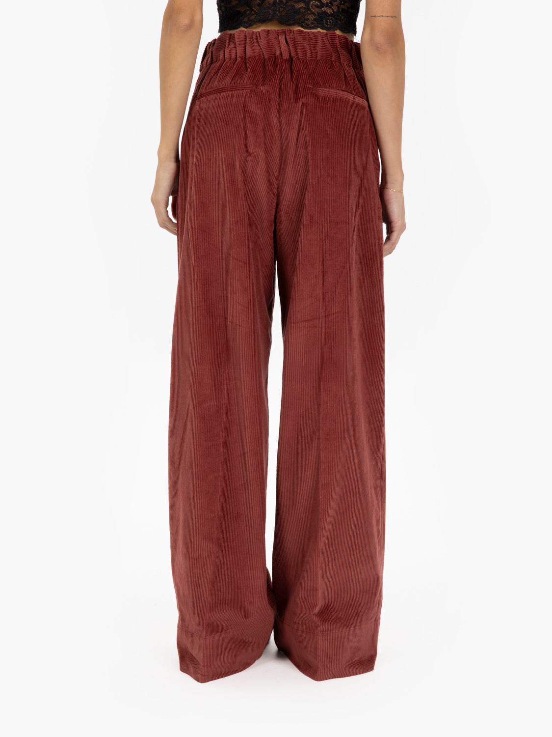Brick Corduroy Palazzo Pants