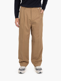 Poseidon wide cognac trousers