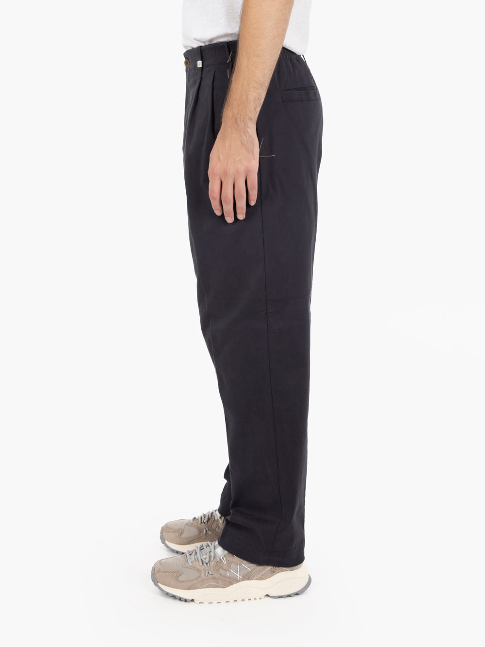 Pantaloni Poseidone larghi navy