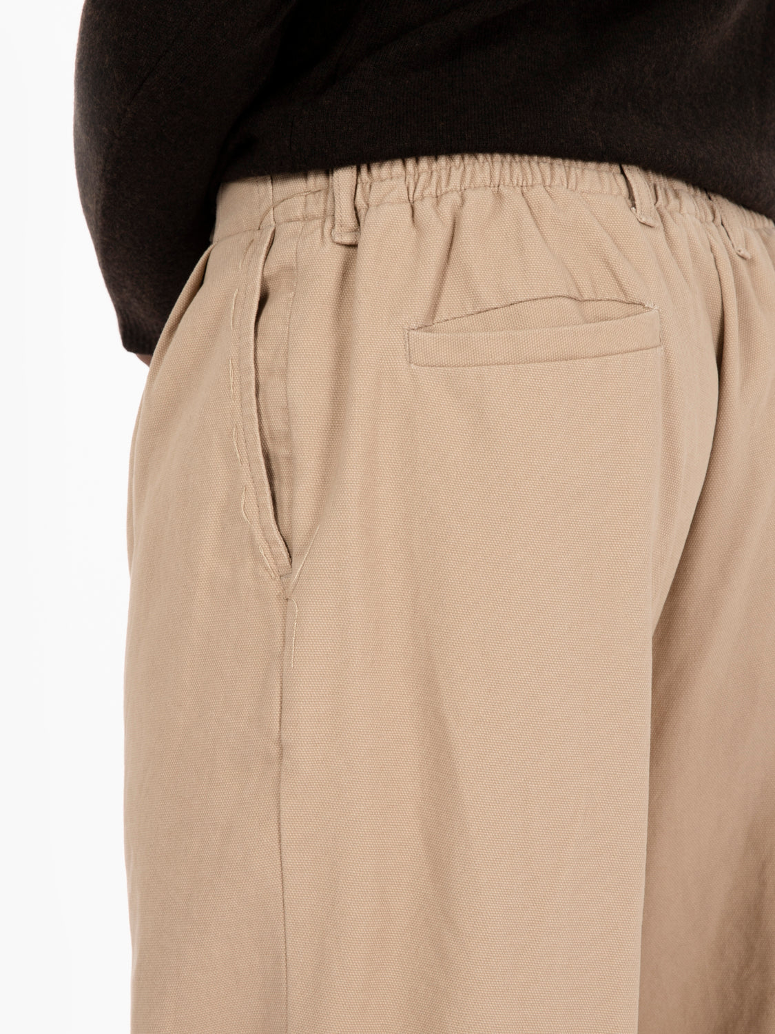 Pantaloni Poseidone taglio largo beige