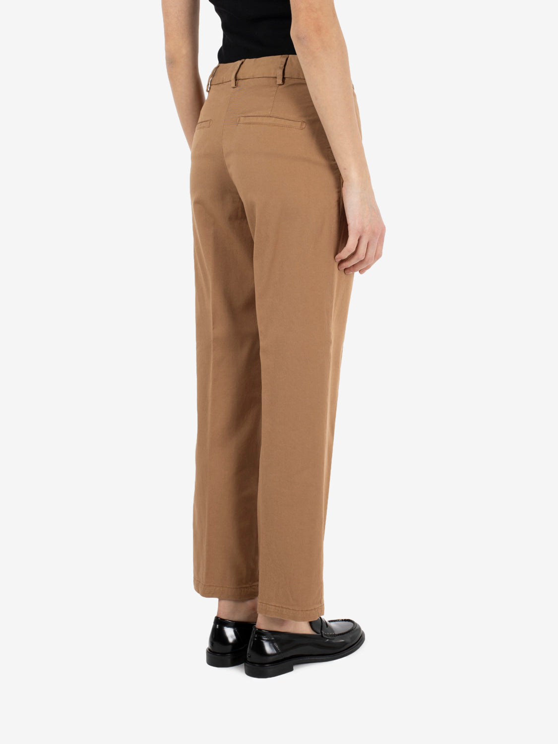 Pantaloni straight fit nocciola