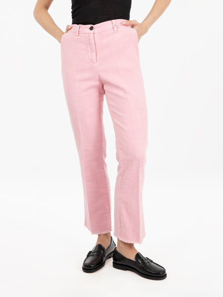 Pantaloni structure rosa