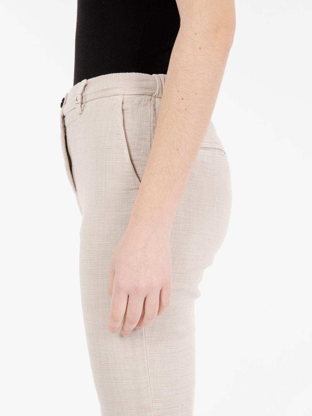 Pantaloni structure sabbia