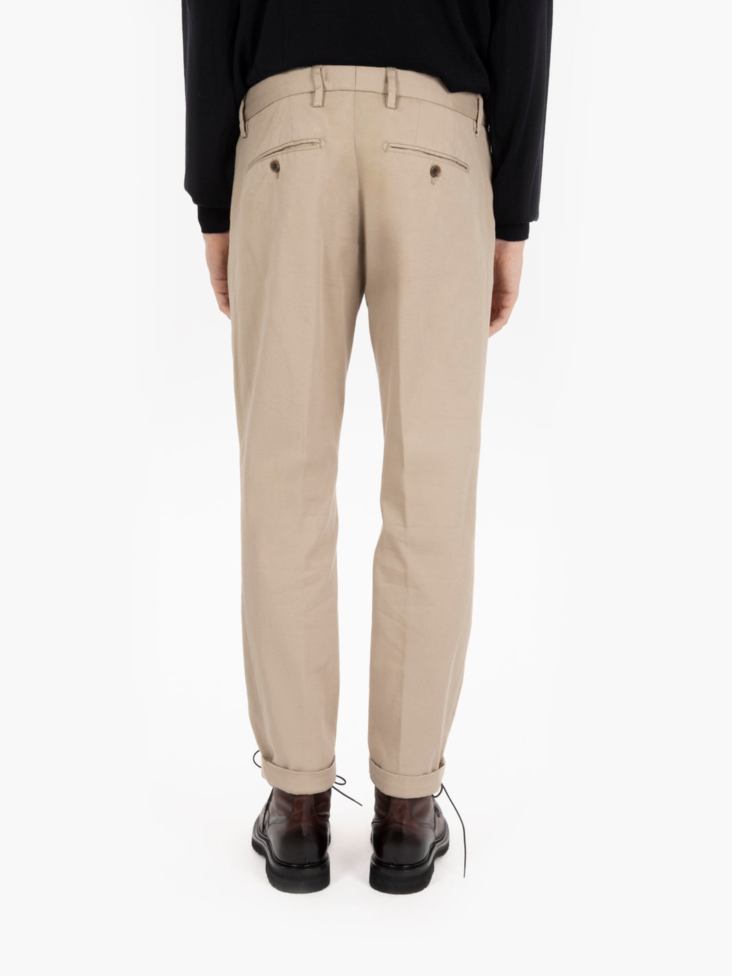 Pantaloni Zeus carrot fit beige