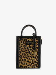 NANNINI - Borsa a mano Flora leopardo / zebra / nero