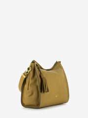 NANNINI - Borsa a spalla in pelle Blake camel