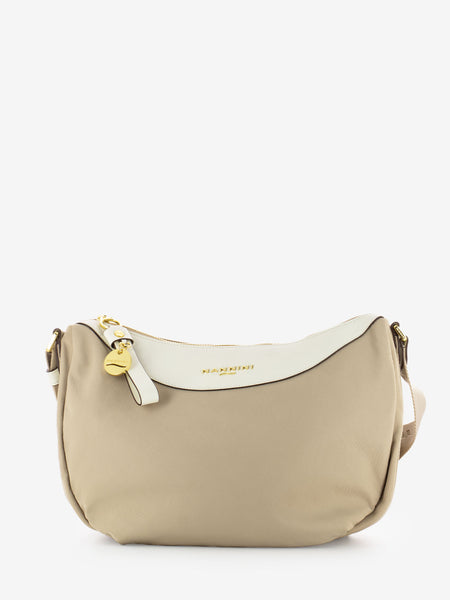 Borsa a tracolla Liberty in nylon beige / offwhite