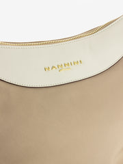 NANNINI - Borsa a tracolla Liberty in nylon beige / offwhite