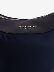 NANNINI - Borsa a tracolla Liberty in nylon blu navy