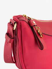 NANNINI - Borsa a tracolla Liberty in nylon geranio
